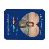 Funny Fish Pun Custom Photo Valentine's Day Magnet (Horizontal)