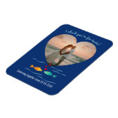 Funny Fish Pun Custom Photo Valentine's Day Magnet (Linke Seite)