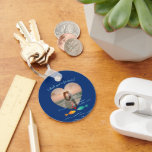 Funny Fish Pun Custom Photo Valentine's Day Schlüsselanhänger<br><div class="desc">Hook, line, and sinker—they'll love this keychain! Celebrate your favorite "catch" with a charming nautical-themed photo keychain. It features a deep sea-blue background with a pair of adorable, colorful fish swimming gracefully in the ocean. This romantic keychain includes a heart-shaped photo template where you can easily add your favorite couple's...</div>