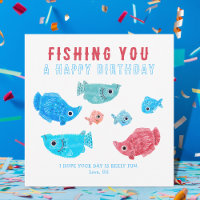 Funny Fish Pun Happy Birthday