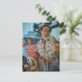 Funny Fish Stories surreal collage art Postkarte (Stehend Vorderseite)