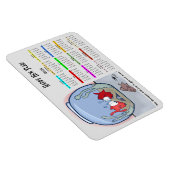 Funny Fish Story 2024 Calendar Foto Magnet (Rechte Seite)