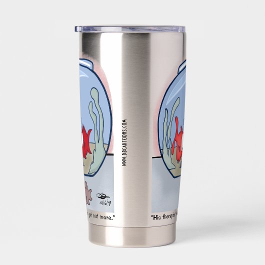 Funny Fish Story Thermobecher (Rechts)