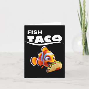 Funny Fish Taco T-Shirt! Taco Lover Cinco De Mayo Karte