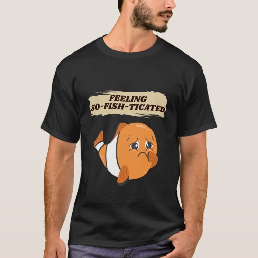 Funny Fish Wordplay Witty Spaß T-Shirt (Vorderseite)