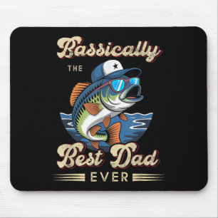 Funny Fisherman Best Vater Ever B Fishing Fathers  Mousepad