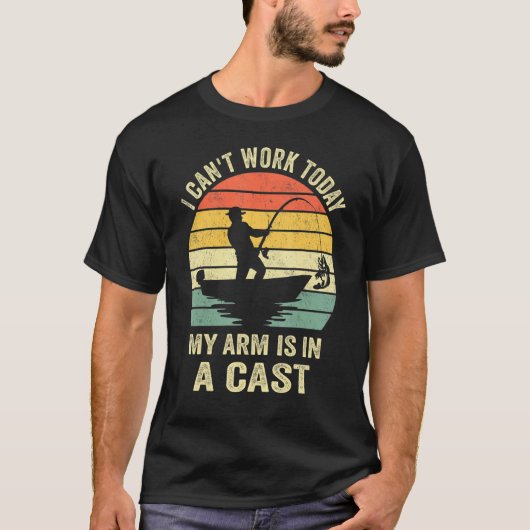 Funny Fisherman, den ich heute nicht arbeiten kann T-Shirt (Vorderseite)
