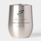 Funny Fisherman Geschenk, Fisch Zitat Personalisie (Vorderseite)