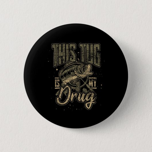 Funny Fisherman Geschenkidee Dieser Umarmung ist m Button (Vorderseite)
