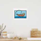 Funny Fisherman Poster (Küche)