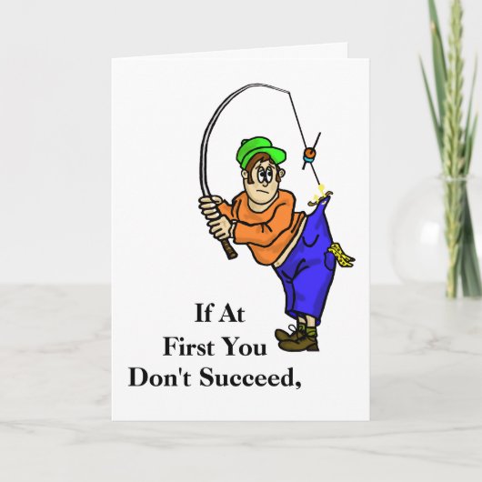 Funny Fisherman Retirement Card Karte (Vorderseite)