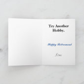 Funny Fisherman Retirement Card Karte (Innenseite)