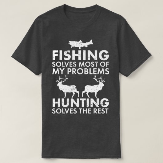 Funny Fishing and Jagd Geschenk Weihnachten Spaß H T-Shirt (Design vorne)