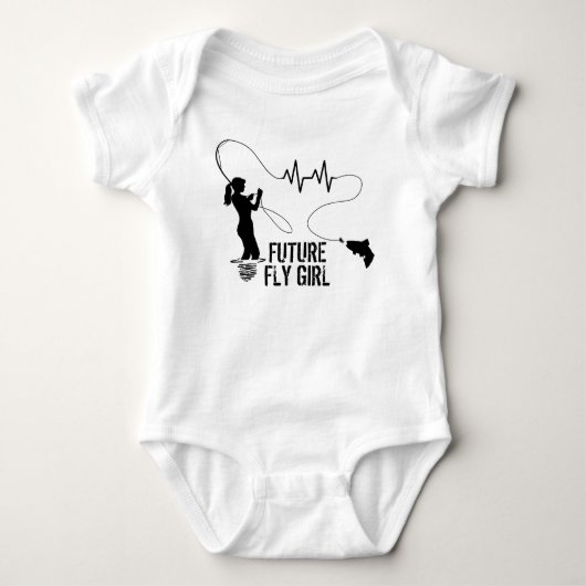 Funny Fishing Baby Strampler (Vorderseite)