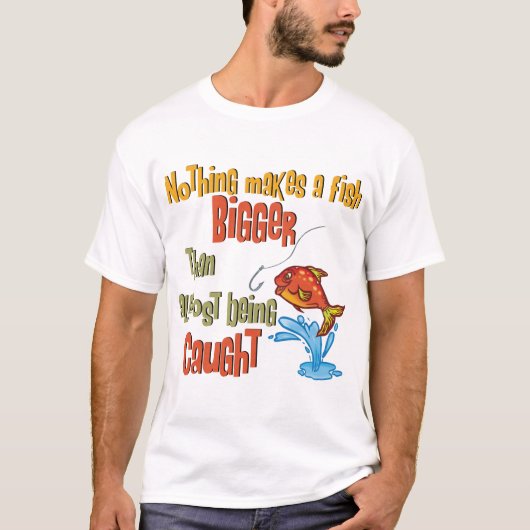 Funny Fishing - Beinahe gefangen T-Shirt (Vorderseite)