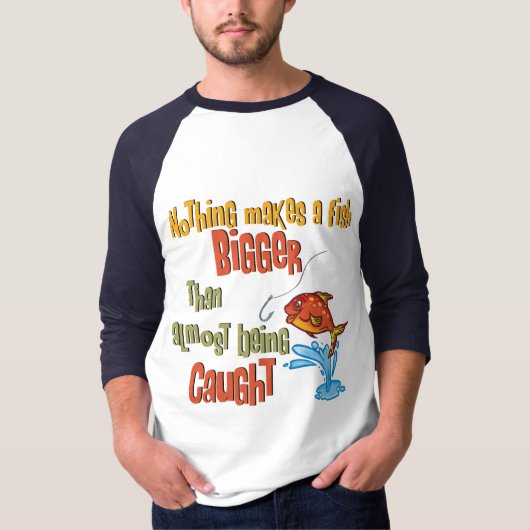 Funny Fishing - Beinahe gefangen T-Shirt (Vorderseite)