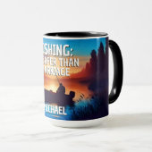 Funny FISHING: Billiger als Ehe Tasse (VorderseiteRechts)