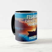 Funny FISHING: Billiger als Ehe Tasse (Vorderseite Links)