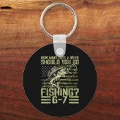 Funny Fishing Boy Teens Kid Camouflage Usa Flag B  Schlüsselanhänger (Vorderseite)