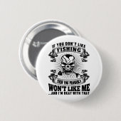 Funny Fishing Button (Vorne & Hinten)