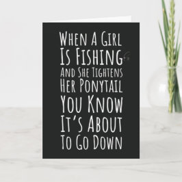Funny Fishing Cards For Teen Girls Women Her Humor Karte