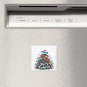 Funny Fishing Christmas Tree Fish Fisher Lover Magnet (In Situ (Geschirrspüler))