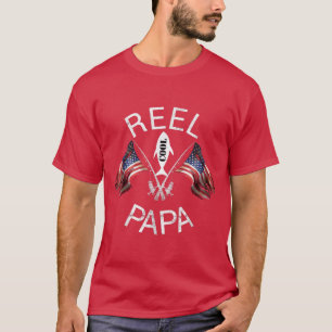 Funny Fishing Cool Papa Vater Angeln T-Shirt