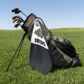 Funny Fishing Crappie Coffee Pun Angler Outdoor Golfhandtuch (Gras)