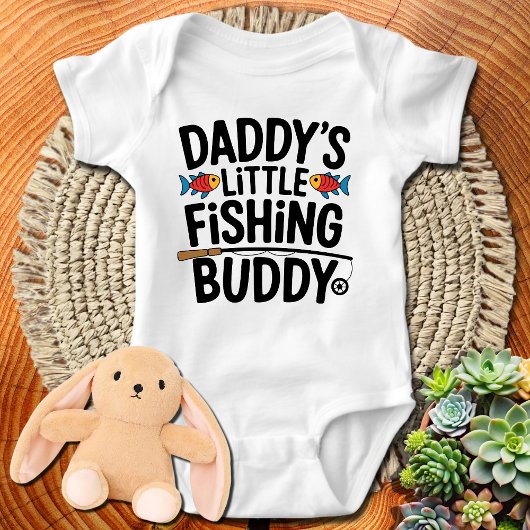 Funny Fishing | Daddys Little Fishing Buddy Baby Strampler