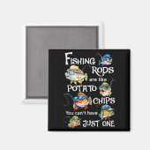 Funny Fishing Fisherman Junting Rods are L Magnet (Vorderseite/Rückseite)