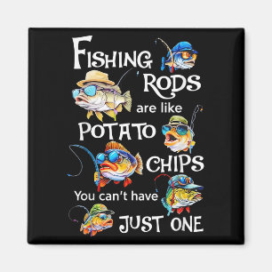 Funny Fishing Fisherman Junting Rods are L Magnet