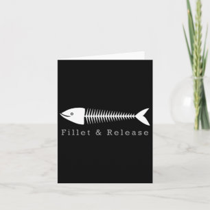 Funny Fishing Fisherman Spaß T-Shirt Filet and Rel Karte