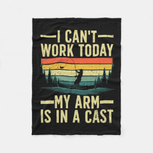Funny Fishing for Men Women Fisherman Arm Cast Fat Fleecedecke
