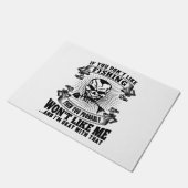 Funny Fishing Fußmatte (Schrägansicht)