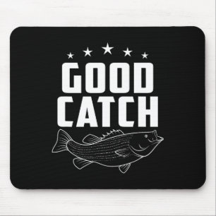 Funny Fishing Gaben Guter Fang Mousepad