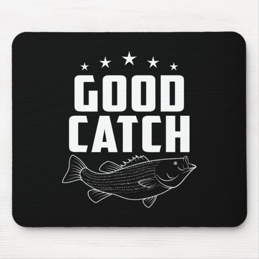 Funny Fishing Gaben Guter Fang Mousepad (Vorne)