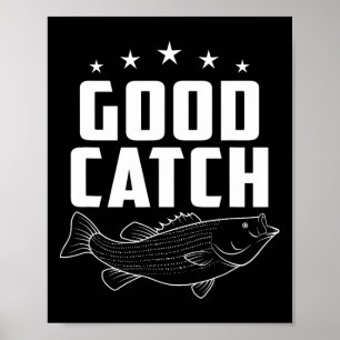 Funny Fishing Gaben Guter Fang Poster