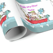 Funny Fishing Gag Geschenk Personalisiert Geschenkpapier (Rolleneckpunkt)