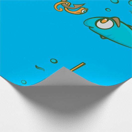 Funny Fishing Geschenkpapier