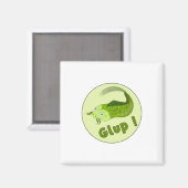 Funny Fishing Glup Magnet (Vorderseite/Rückseite)