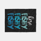 Funny Fishing Hier Fischen Liebe Summer Lake Gesch Fleecedecke (Vorderseite (Horizontal))