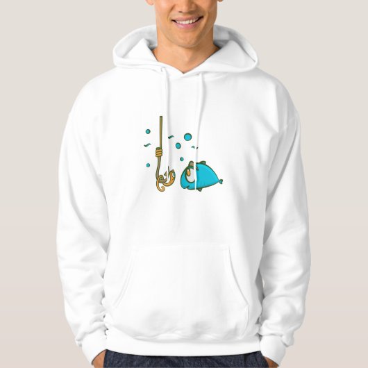 Funny Fishing Hoodie (Vorderseite)