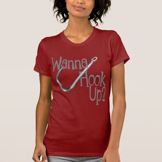 Funny Fishing - Hook UP Verabredet T-Shirt (Vorderseite)