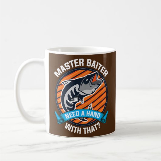Funny Fishing Idea für Angler lustigen Angler Kaffeetasse (Links)