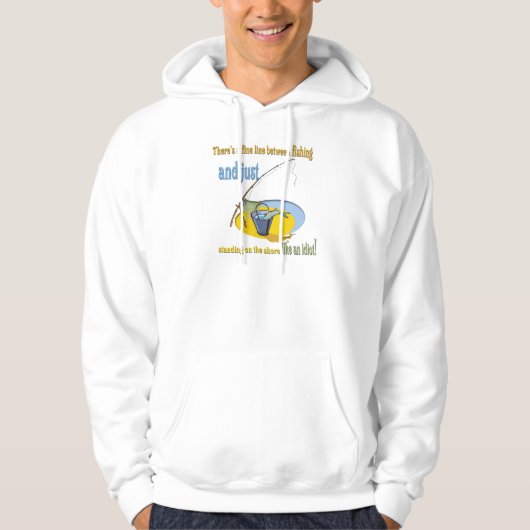 Funny Fishing Idiot Hoodie (Vorderseite)