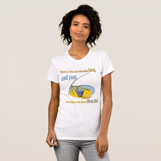 Funny Fishing Idiot T-Shirt (Vorne ganz)