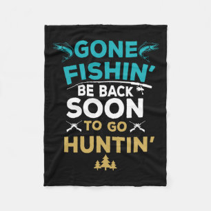 Funny Fishing Junter Junting Fisherman Gift Fleecedecke