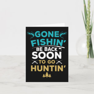 Funny Fishing Junter Junting Fisherman Gift Karte