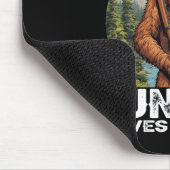 Funny Fishing Junting Halloween Spaß Hunter Mousepad (Ecke)