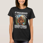 Funny Fishing Junting Halloween Spaß Hunter T-Shirt (Vorderseite)